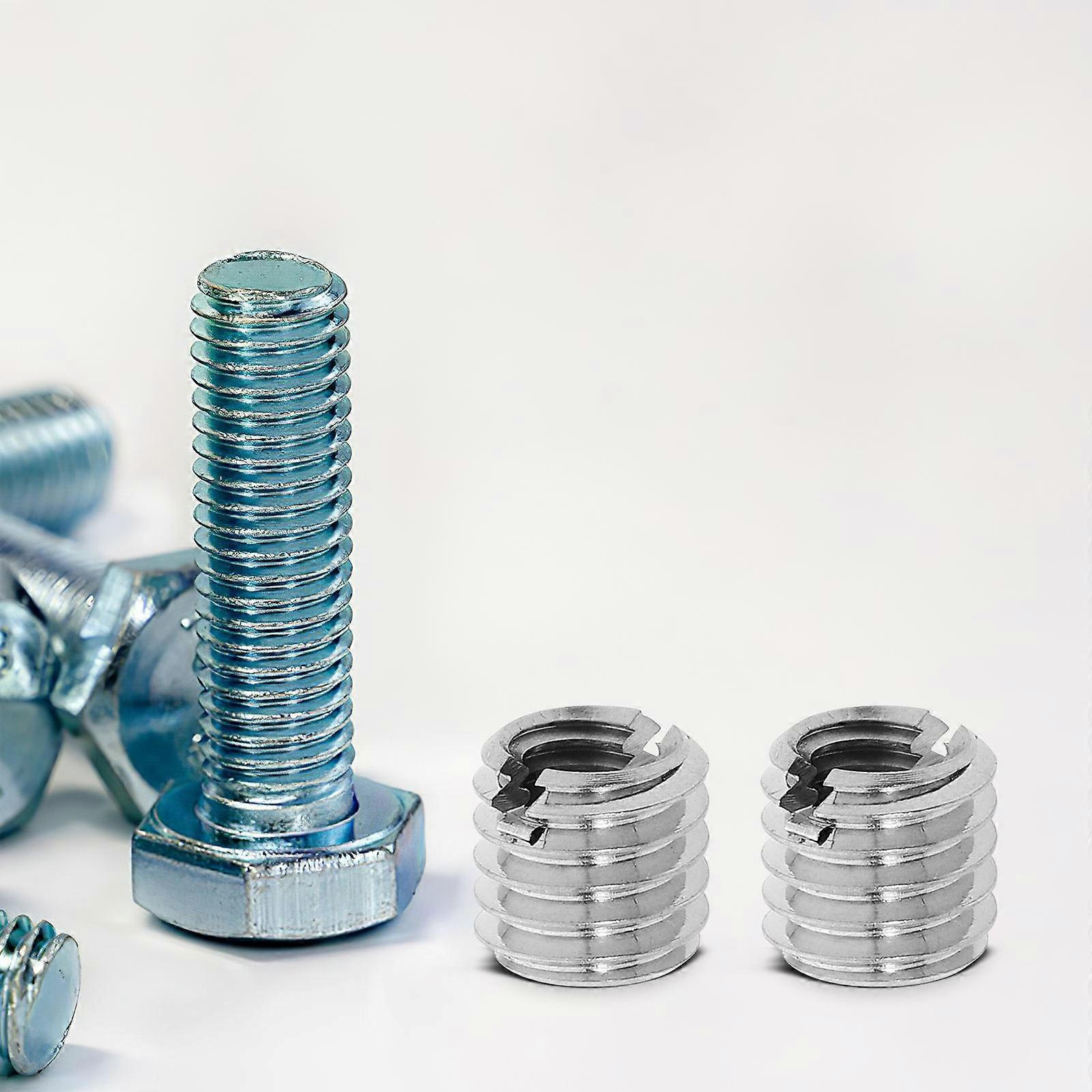 10 Pcs Thread Repair Inserts Metal Helical Coiled Threaded Sleeves Thread Repair Kit Thread Inserts Kit Slotted Thread Inserts