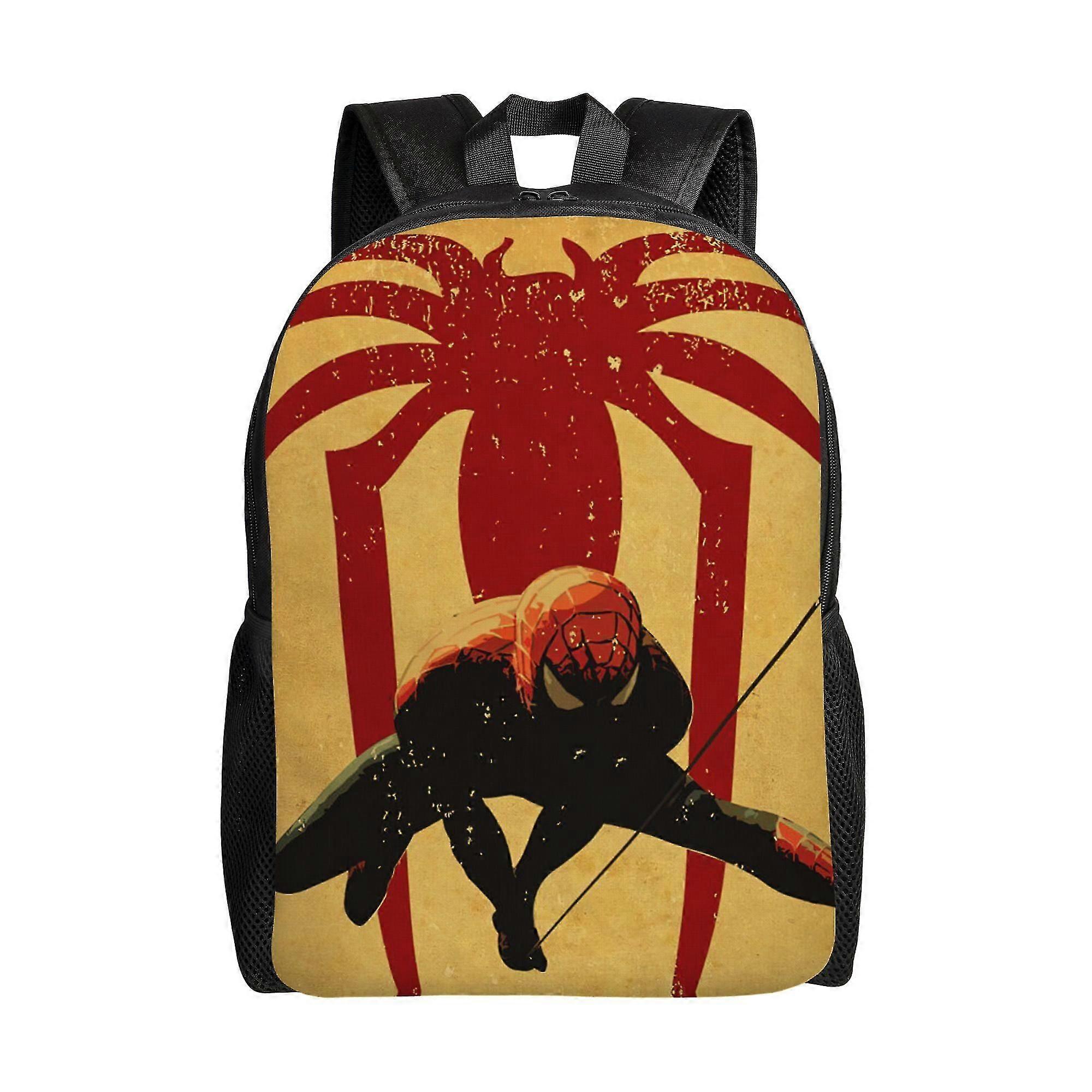 j7329 Spider Man Backpack, Adult Kids Simple Lightweight Casual Backpack for Children Student, Travel Backpack Laptop Backpack for College Work Campin