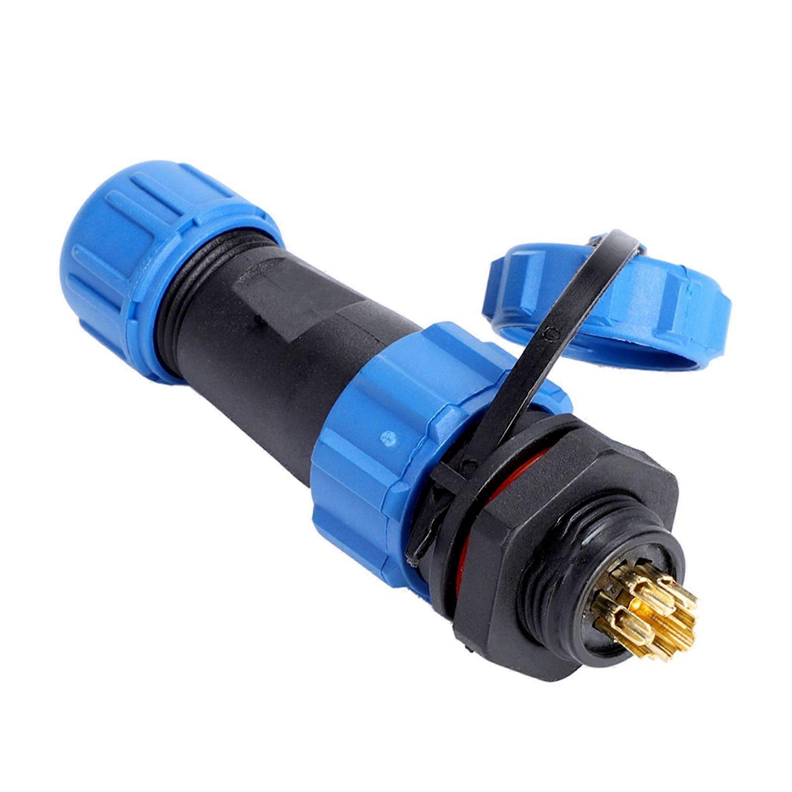 IP68 SP13 Waterproof Plug Socket Connector (7Pin)