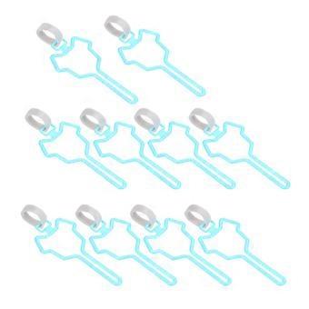 Pet Waste Bag Carrier for Hands Free Use 10Pcs Blue Durable Holder