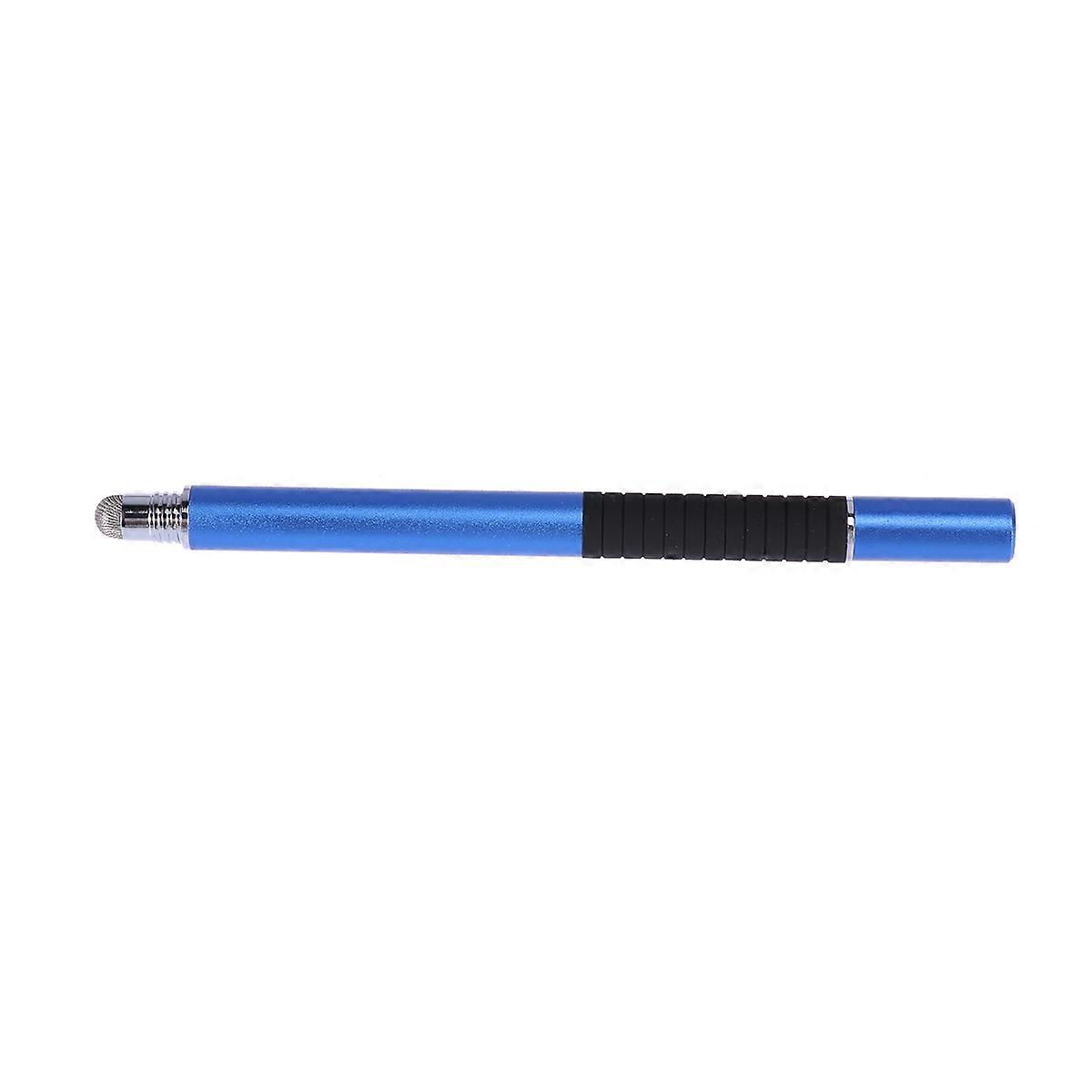 Multifunction Capacitive Touch Screen Pen for Writing 2 in 1 Thin Tip Blue