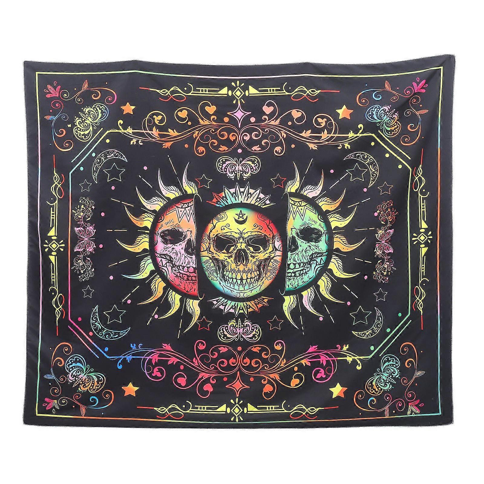 Skeleton Decorative Tapestry for Wall Decor Multi Color Polyester Material