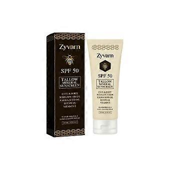 SPF50 Tallow Sunscreen, Natural Mineral Sun Protection for Face & Body, 120ml