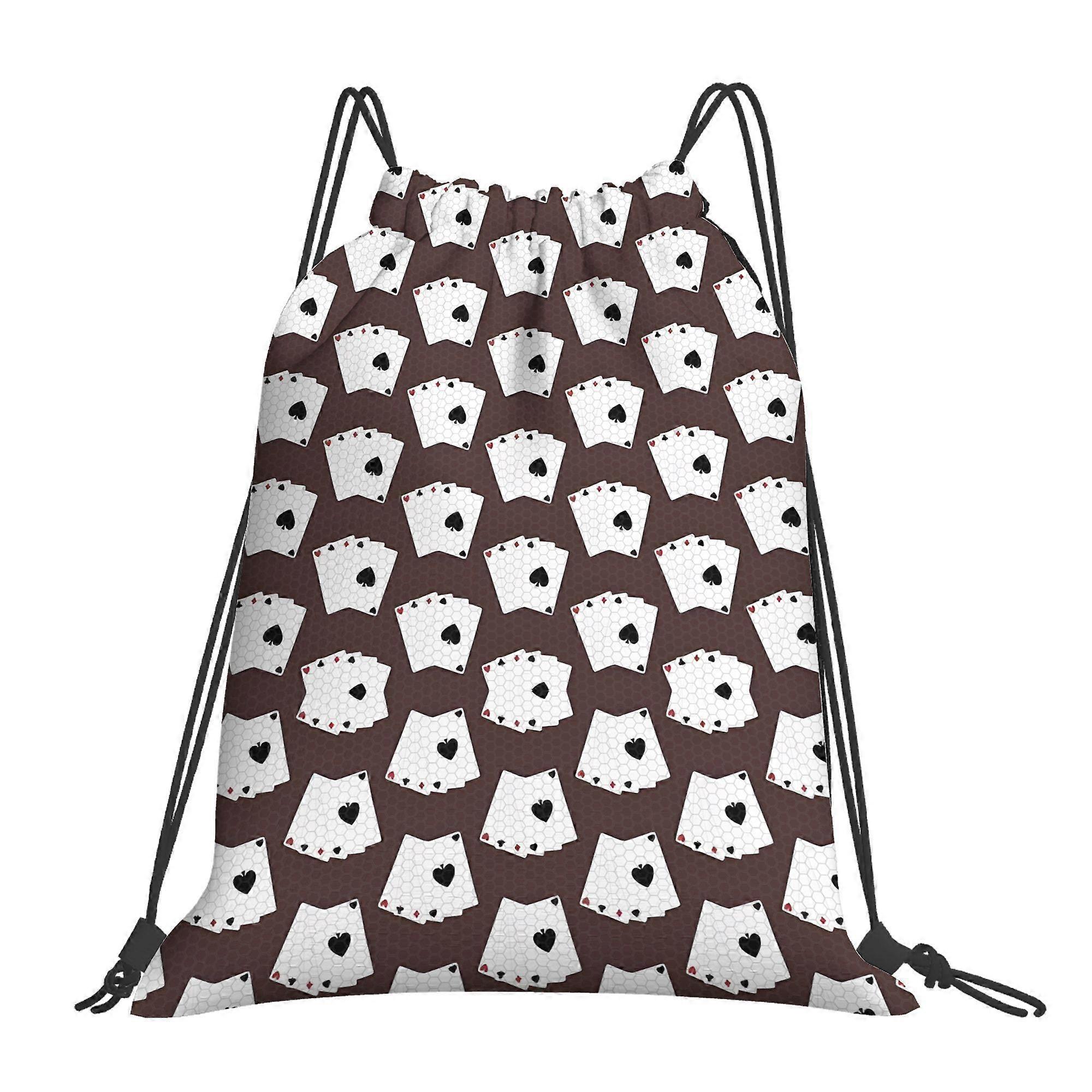 Poker Drawstring Bags-Dwazs