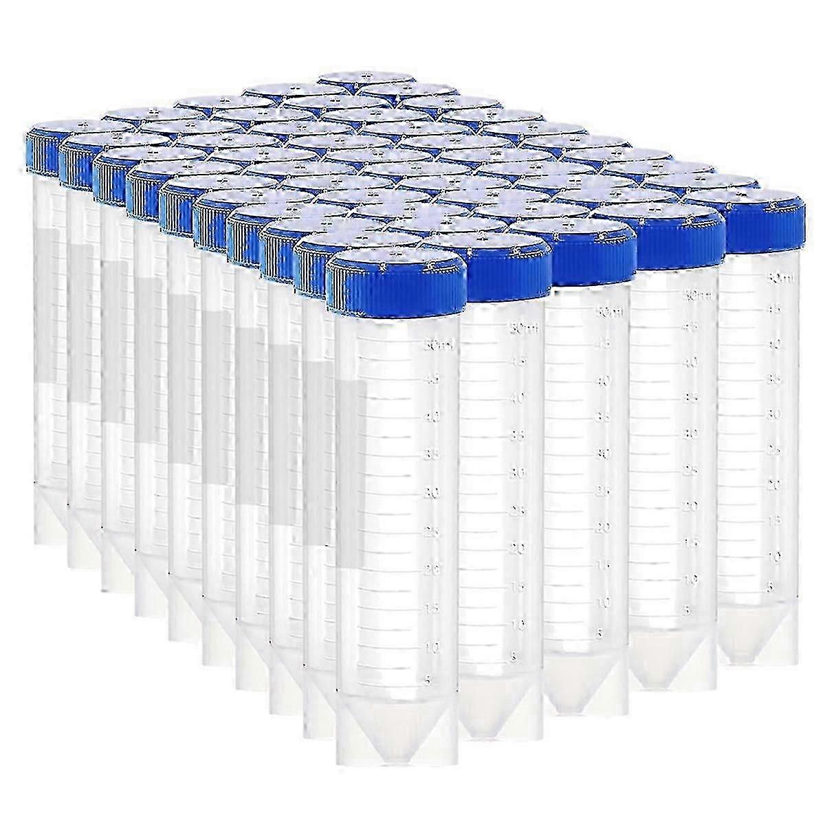 Plastic conical tubes with cap compatible with laboratory 50ml