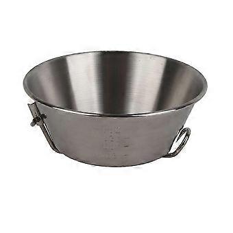Camping taitettava kulho ruostumattomasta teräksestä valmistettu monikäyttöinen kannettava taitettava kulho piknikille BBQ 300ml