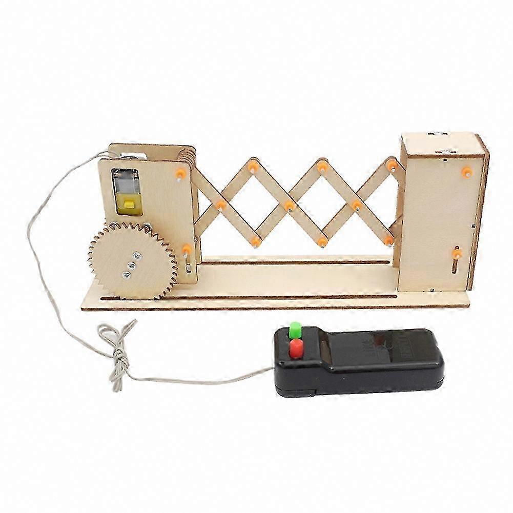 Motorized Wooden Construction Set Featuring Functional Gate Design Interactive STEM Educational Building Project