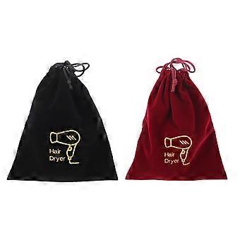 2 PCS Hair Dryer Drawstring Pouch for Home Hotel Guest Room Hair Dryer Pouch