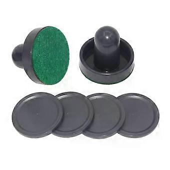 8pcs Standard Plastic Air Hockey Pushers & Pucks Replacement for Game Tables Goalies