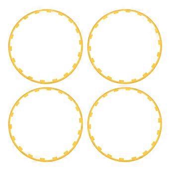 4PCS Wheel Rim Protection Ring Scratch Resistant Universal Fit Replacement for Tesla Model 3 2017 to 2023 18in Wheels Yellow