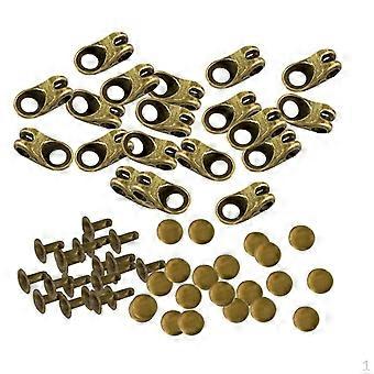 20 Lace Hooks Fittings Buckles With Rivets For Repair/CAMP/HIKE/CLIMB
