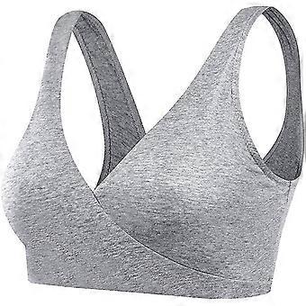 Vrouwen Katoen Spandex kruis Naadloze Slaap BH Handige borstvoeding