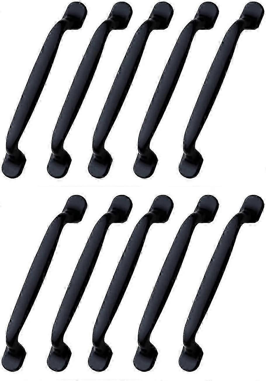 Black Aluminum Alloy Cabinet Handles, Drawer Pulls for Cabinets, Wardrobes, Closets