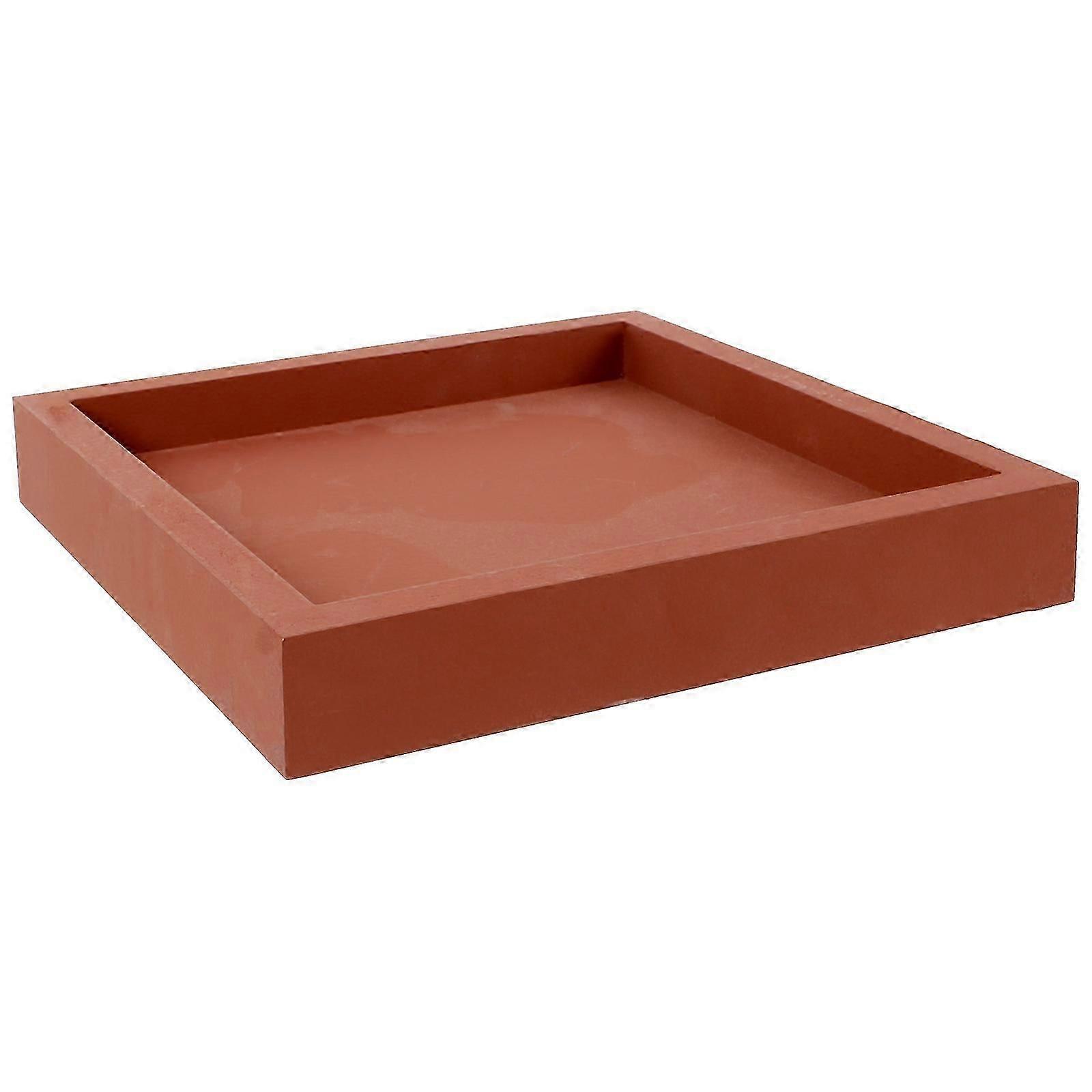 Square Thickened Plastic Leakproof Potted Tray - Red