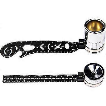 Multifunction Drawing Ruler Tool, Innovative Fashion Portable Drawing Ruler, Pocket Innovative Painting Magnetic Compass Measure, for Designers, Artis