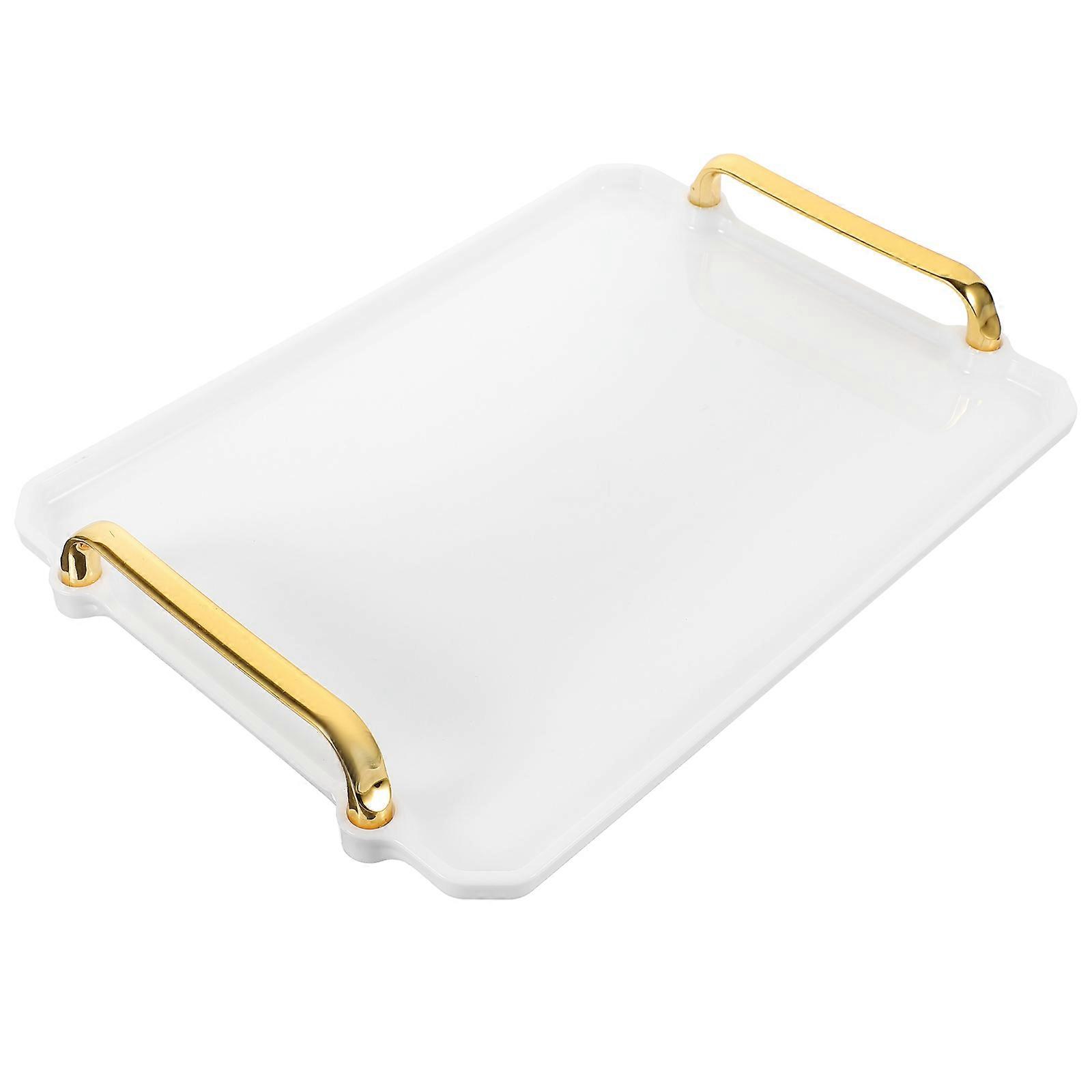 Rectangular Plastic Food Dessert Plate Plastic Serving Tray Multi-functional Storage Tray for Home