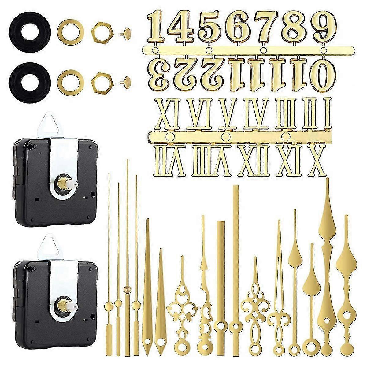 Clock Mechanism Silent Quartz Movement Machine Wall Hands Pointer Set for Replacing Clock Replacement Parts