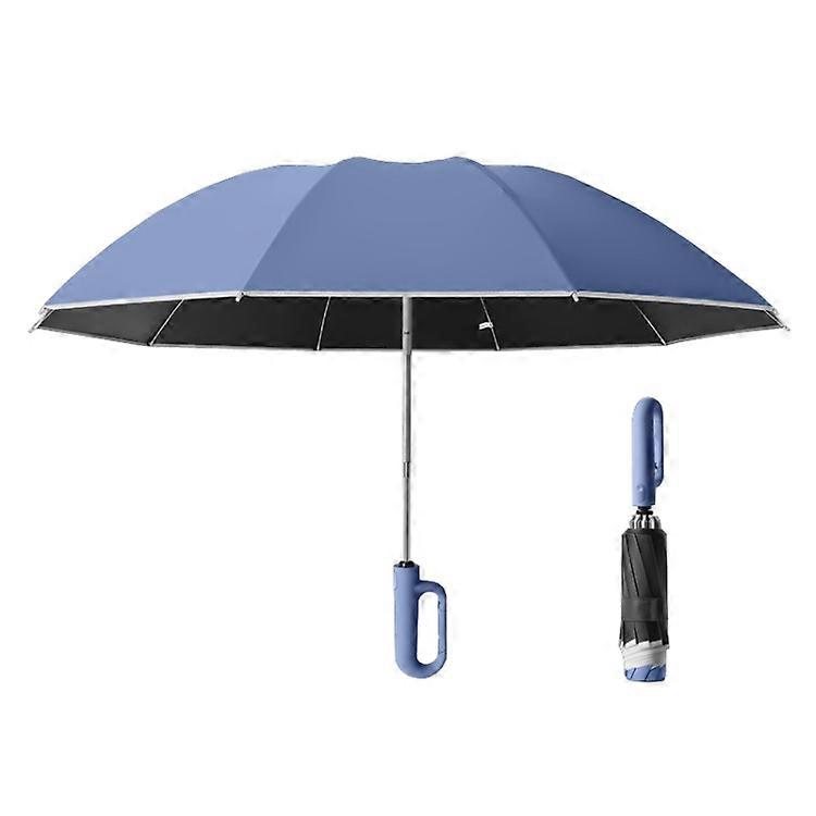 Automatic Rain Or Shine Umbrella Reverse Blue 105cm