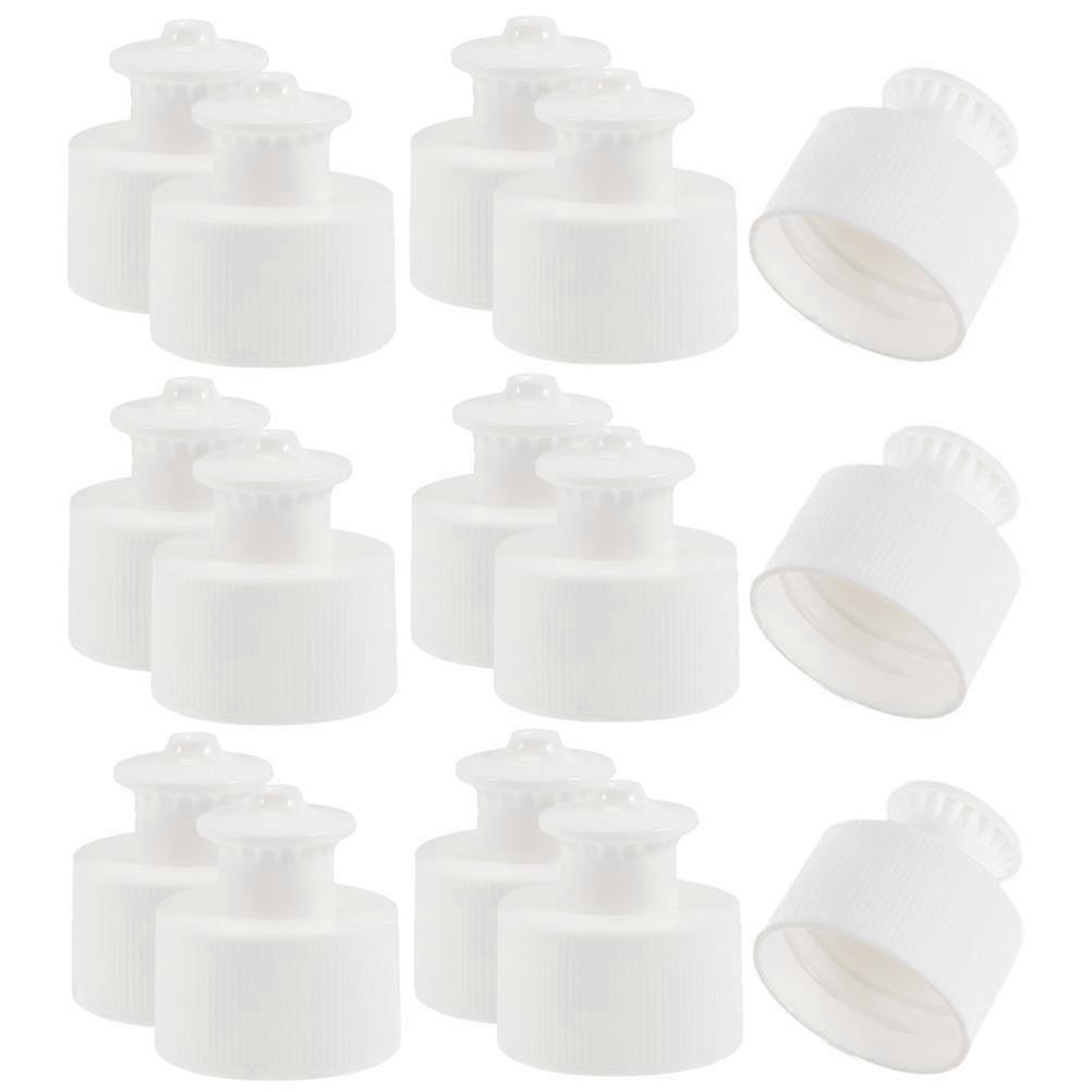 50Pcs Leak-Proof Push Pull Plastic Water Bottle Cap Replacement Set