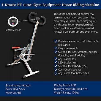 I-Kracht Total Fitness Crunch with Digital Monitor Silver