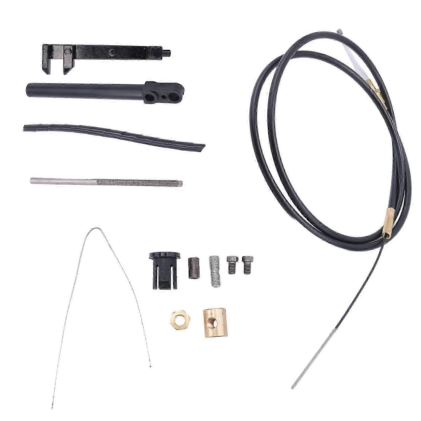 Lower Shift Cable Kit 865436A02 Replacement for Marine Outdrive Lower Shift Cable, Includes Inner/Outer Cables, Anchor, Slide, Screws, 1 Set