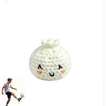 Dumpling Crochet Footbag Kick Sack, Handmade Knitted Juggling Sack, Soft Portable Sport Toy for Outdoor Toss Kick Game, Balance Training for All Ages