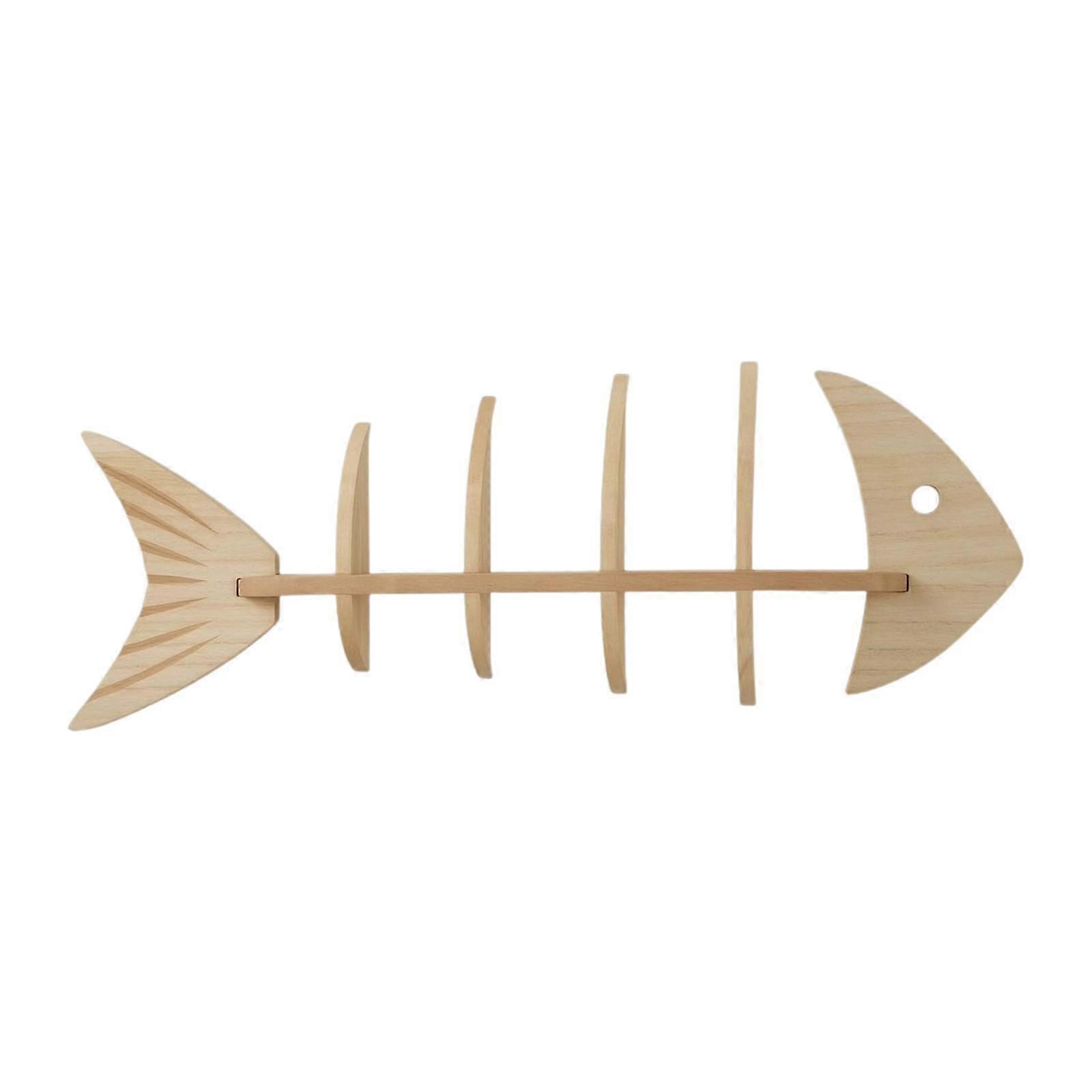 Fish Shape Wall Shelf Decoration Versatile Organizer Convenient Unique Display