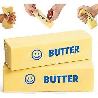 2 unidades de Squishy de Manteiga, Brinquedos Anti-Stress Squishy, ​​Squishies Realistas em Formato de Palito de Manteiga, Brinquedos Anti-Stress Macios e de Crescimento Lento, Alívio Sensorial da Ansiedade