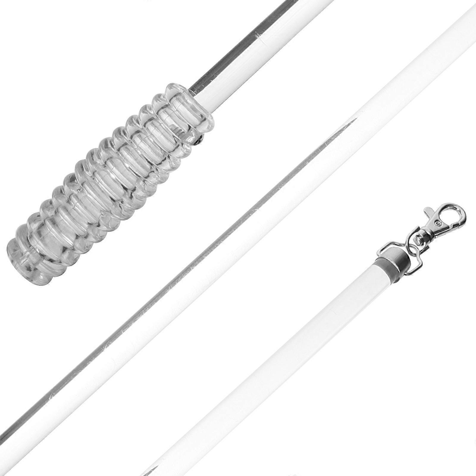 Transparent Curtain Pull Rod for Venetian Blind Function 2Pcs Set