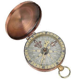 Vintage Style Pocket Compass with Camping Watch - Essential Survival Gear for Outdoor Adventures and Hiking dbCp