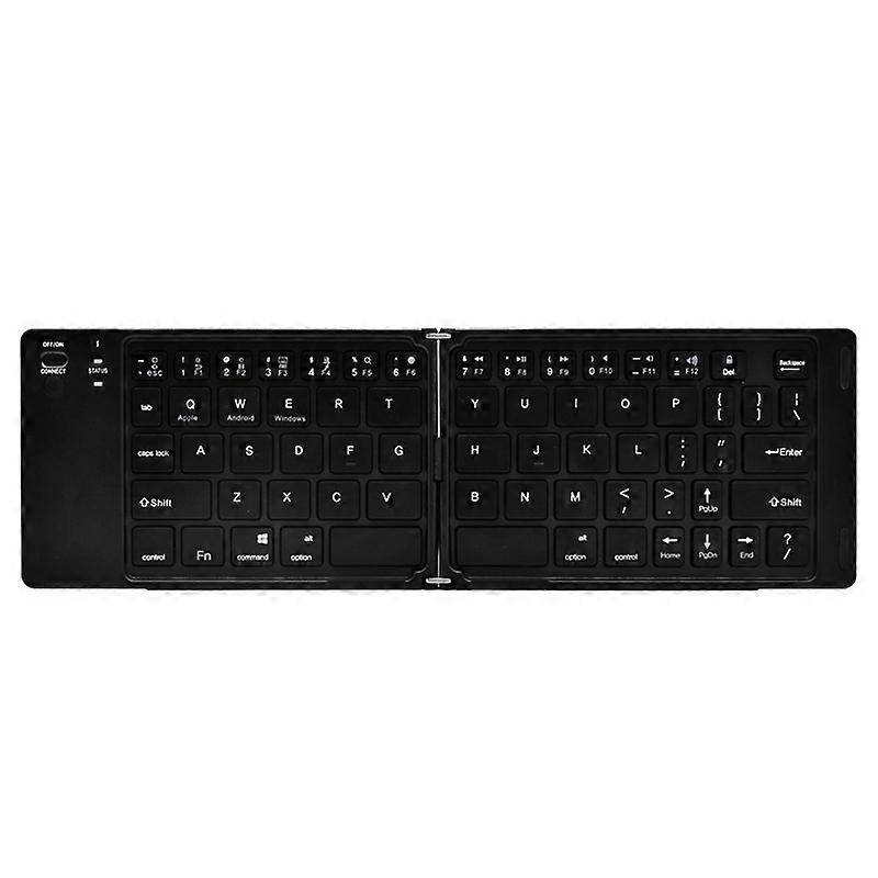 Foldable Wireless Keyboard Slim Bluetooth Rechargeable Folding compatible with Ipad Android Windows