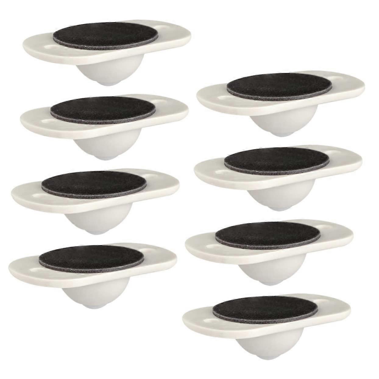 8pcs Self Adhesive Caster Wheels for Storage Boxes, Smooth Quiet Mobility, Durable Stainless Construction