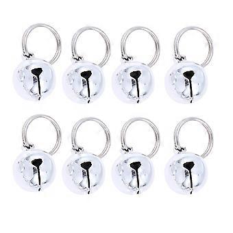 Pet Bells Copper Pendant Bells for Pets Use 12Pcs Silver Decoration
