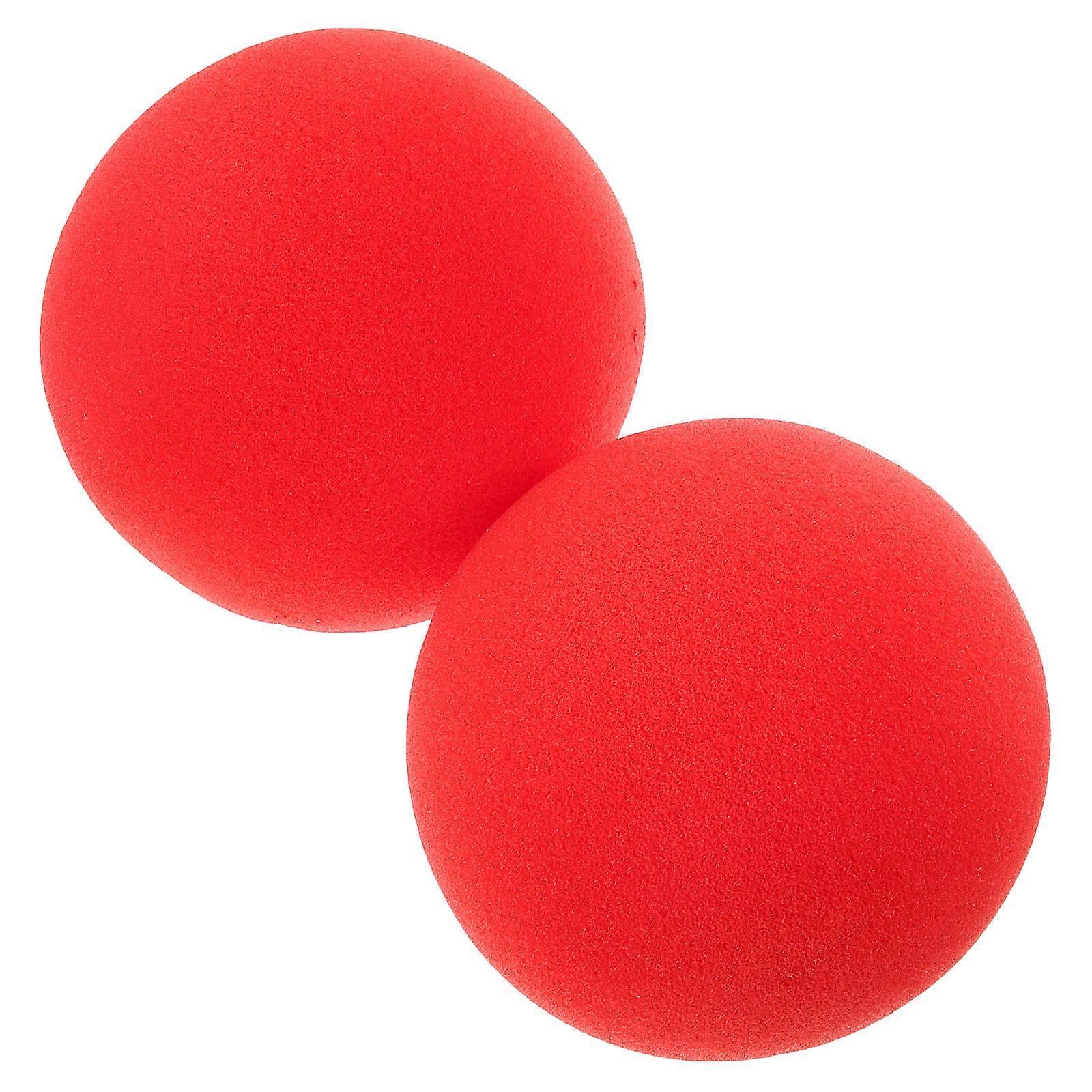 Red Sponge Balls Classical Trick Props for Performance 2Pcs