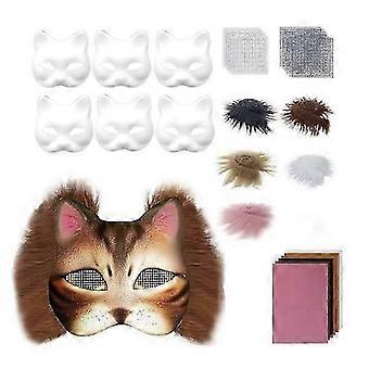 Therian Mask Kit for DIY Costume Making with Faux Fur Accessories and Craft Supplies
