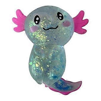 Glittering Axolotl Toy - Stress Relief Soft Stretchy Fidget Toy for Kids and Adults - Choose Color