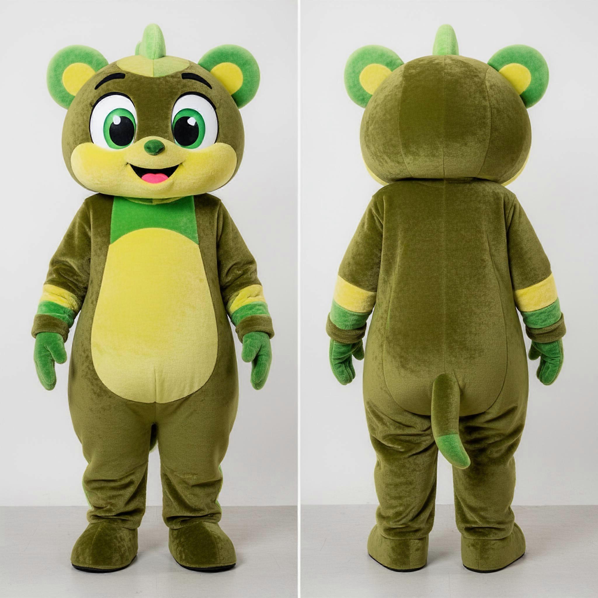 MASTICOT Emerald Green Playful Juggle Mascot