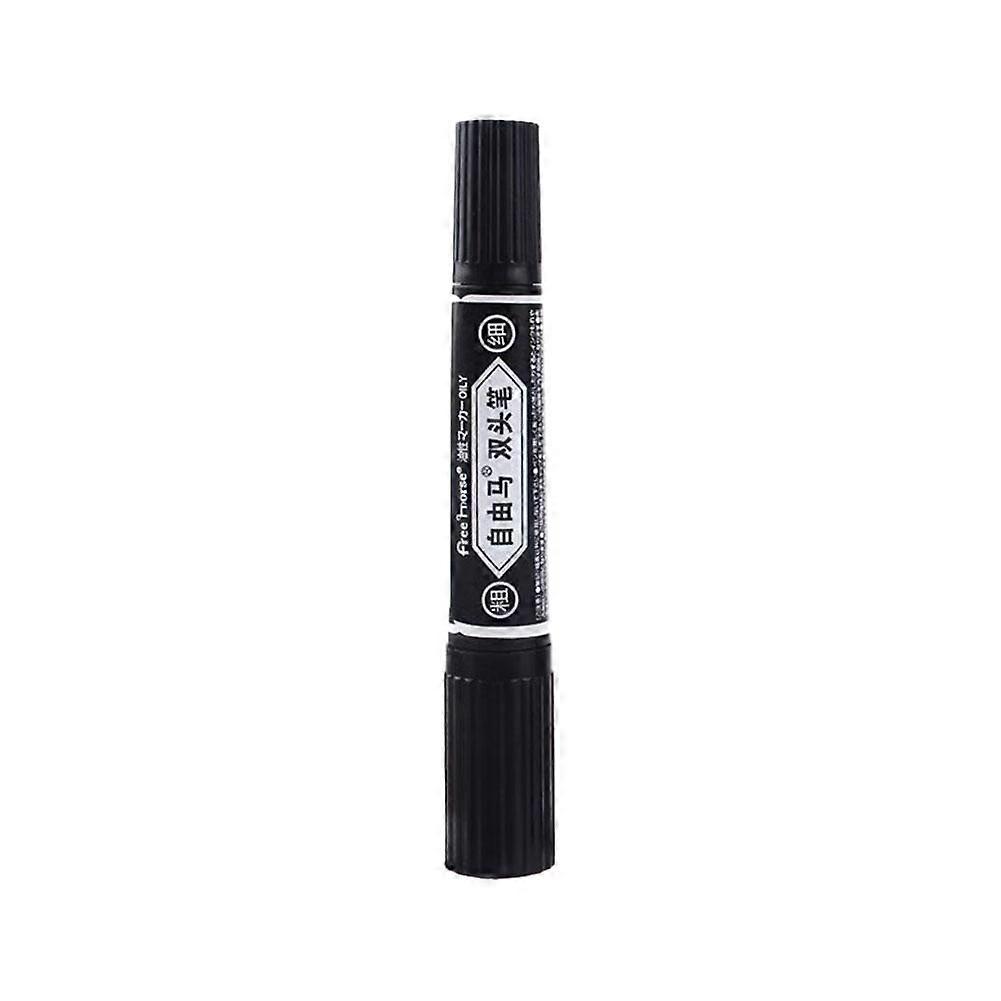 Dual-Tip Marker - Waterproof Quick-Dry Permanent Pen for Bold Labels and Marking