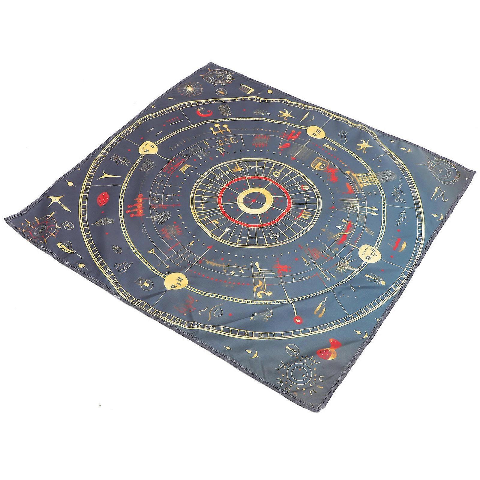 Delicate Pattern Tarot Tablecloth Multipurpose Table Cloth for Decor 4Pcs