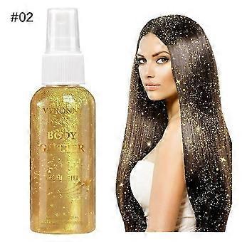 Glitter Spray for Body, Face, Hair & Clothes - Luminous Shimmer Finish, Perfect for Instant Stage & Party Makeup Sparkle