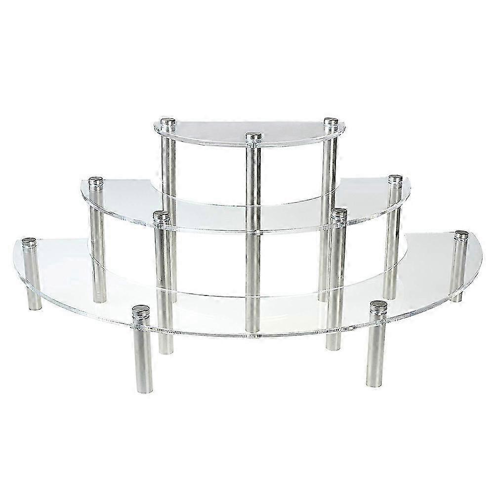 Three-Tier Transparent Acrylic Cake Stand