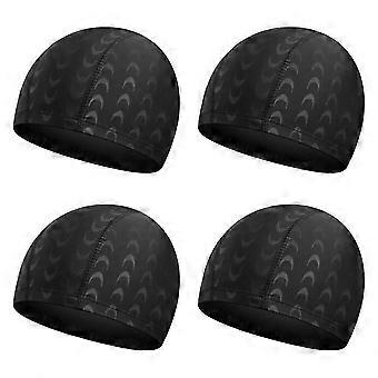 Pool & Beach Swim Cap, Unisex Elastic Breathable Fabric Swimming Hat