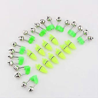 Nikou Zeevissen Accessoires Rod Tip Lights, 10PCS Sea Fishing Bells Voor Rods Tips Night With Lights, Twin Bells Ring Bite Lure Indicator Alarm