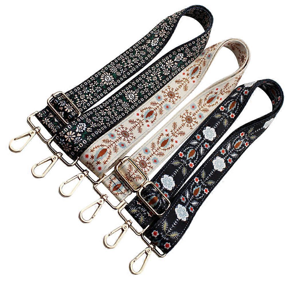 Slant Shoulder Strap Adjustable Bag Strap Replacement 3Pcs for Handbag Use