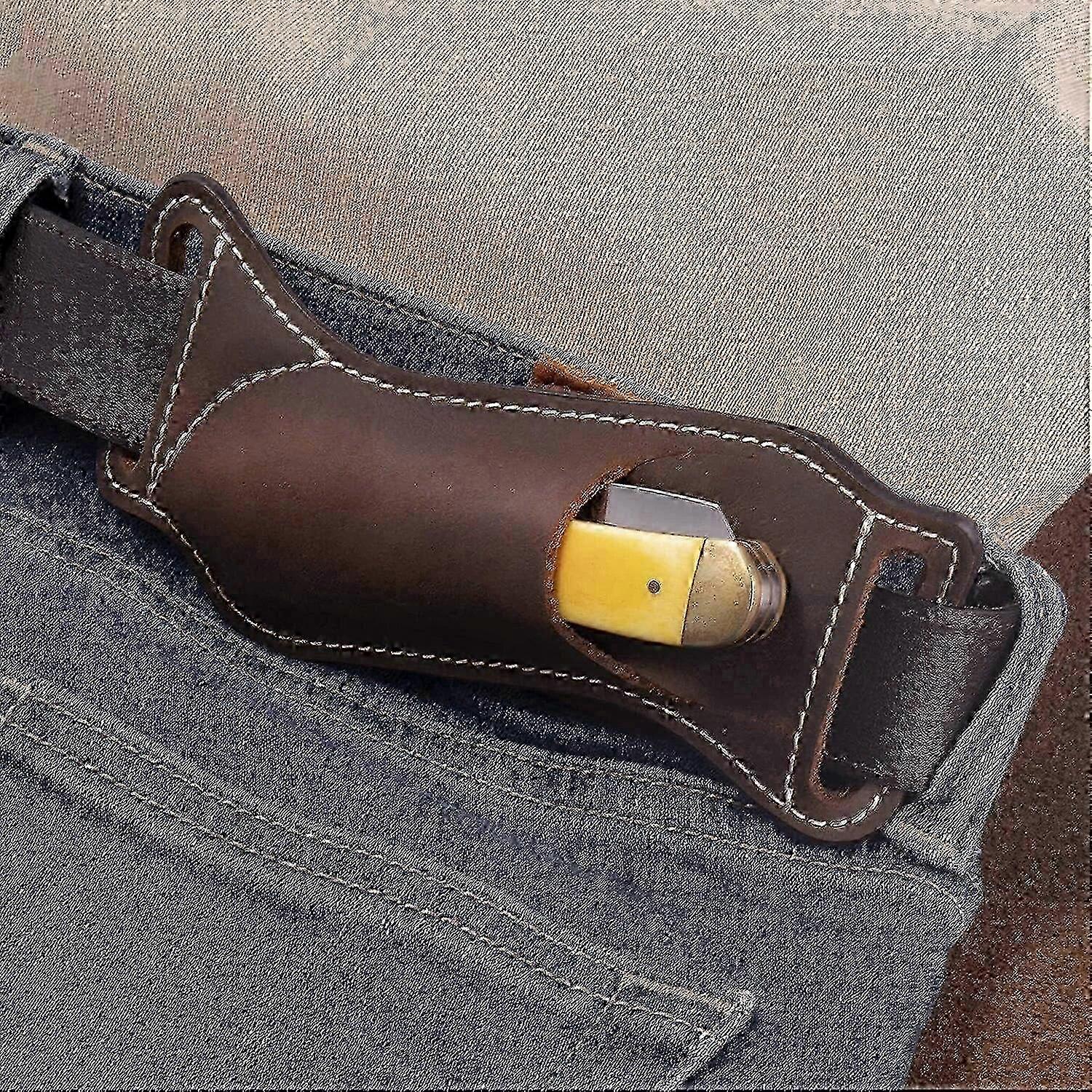 Slim Cowhide Folding Knife Cover