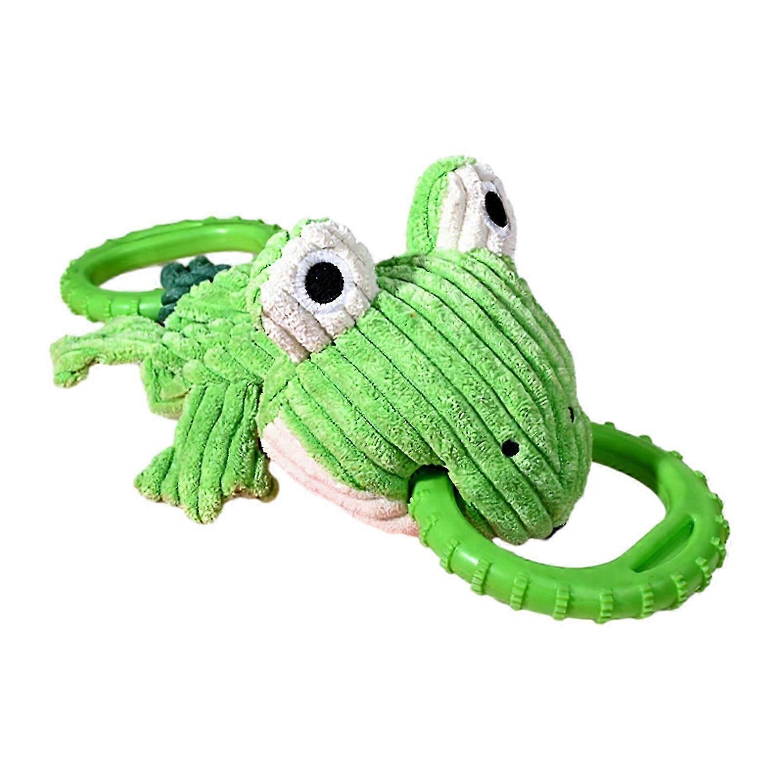 Tug-Proof Frog Plush Dog Toy
