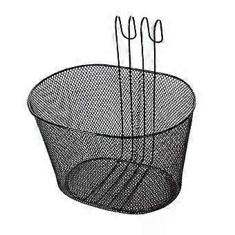 Organizer per cestino per bici posteriore Cestino portaoggetti per manubrio anteriore per bicicletta in metallo Cestino per bici da appendere Accessori per bici da montagna