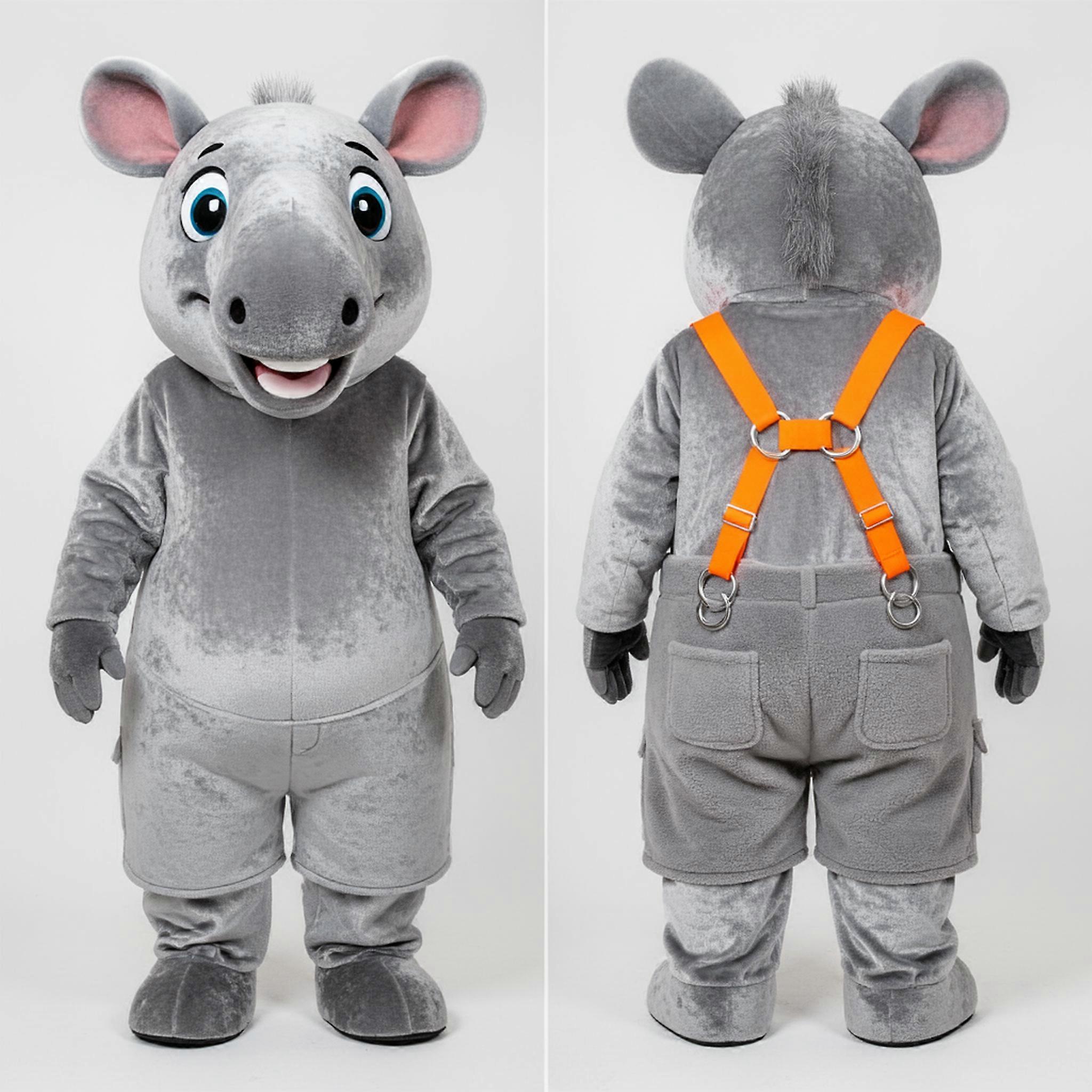 MASTICOT Silver Velvety Tapir Mascot