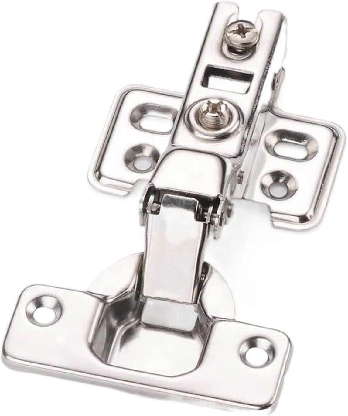 Soft Close Cabinet Door Hinges 4 Pack, RustResistant Half Overlay Kitchen Cabinet Hardware Set