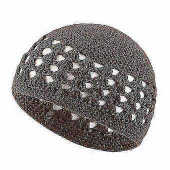 Gorro de invierno cálido hecho a mano a crochet para mujeres y hombres, gorro de punto con diseño elegante_HP